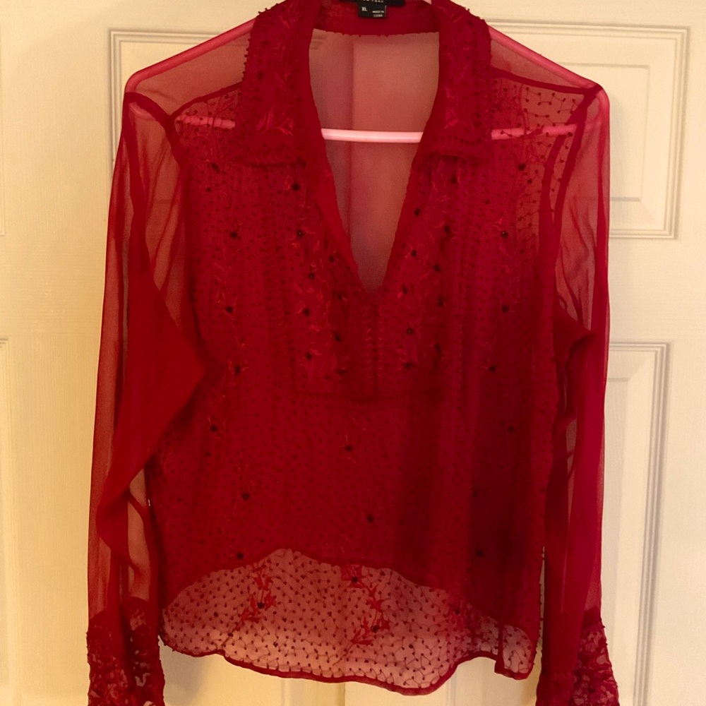Fabulous women’s sheer beaded top